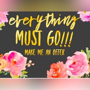 Restocking all inventory!! Closet clean out accepting almost all offers!!!!